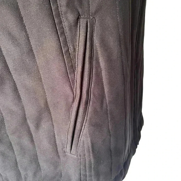 EP Pro Black Golf Puff Sleeveless Vest Faux Fur Collar Women Size M - Picture 5 of 7